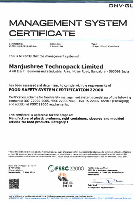 ISO 22000 - Manjushree